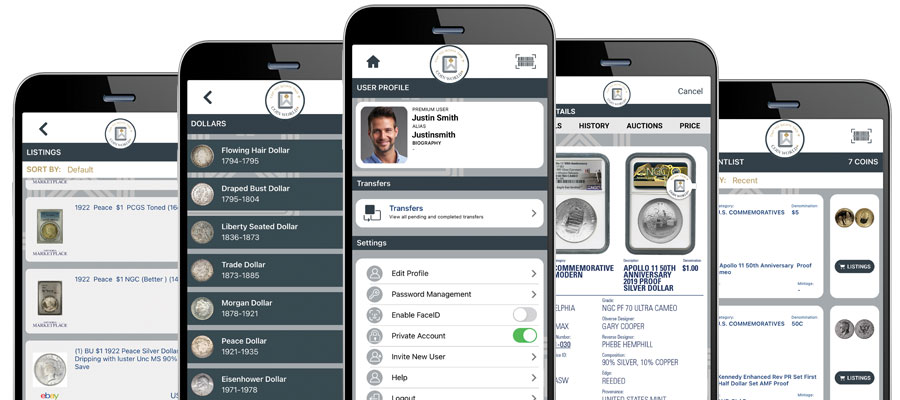 Coin Collecting Mobile app Coin World Plus